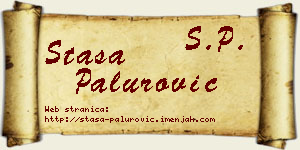 Staša Palurović vizit kartica
